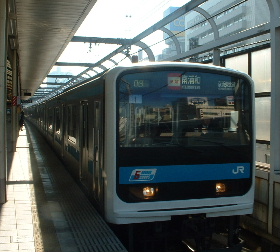 京浜東北線快速209系。
