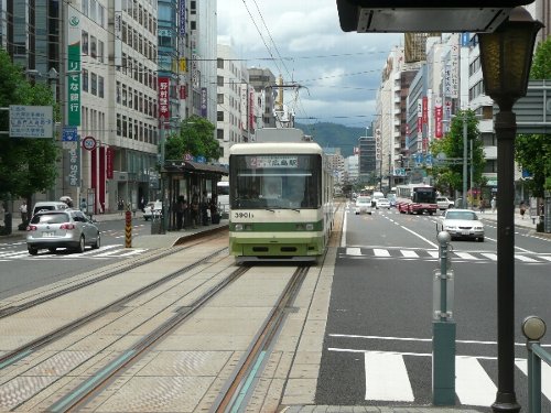 広島の路面電車。