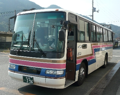 岡山→勝山の中鉄高速バス。