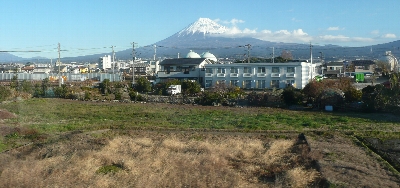 富士山がきれい。