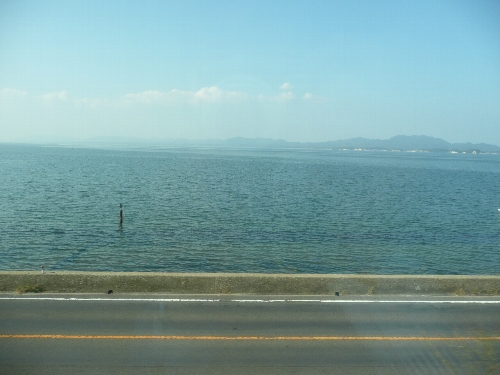 昼の宍道湖。